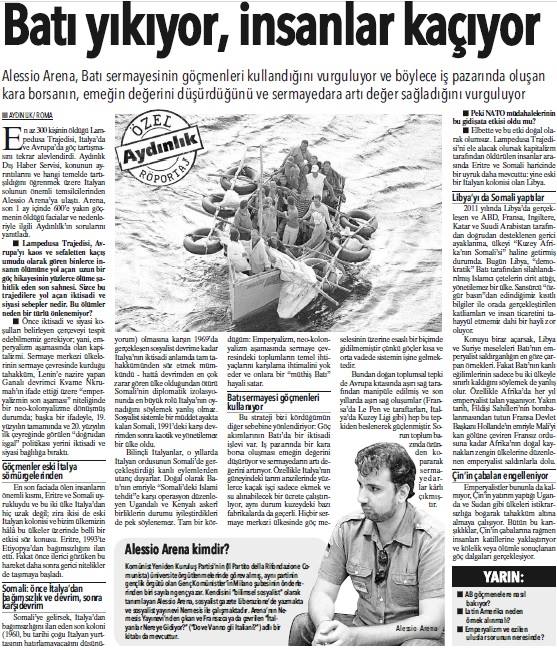 Capitalismo, imperialismo, immigrazione