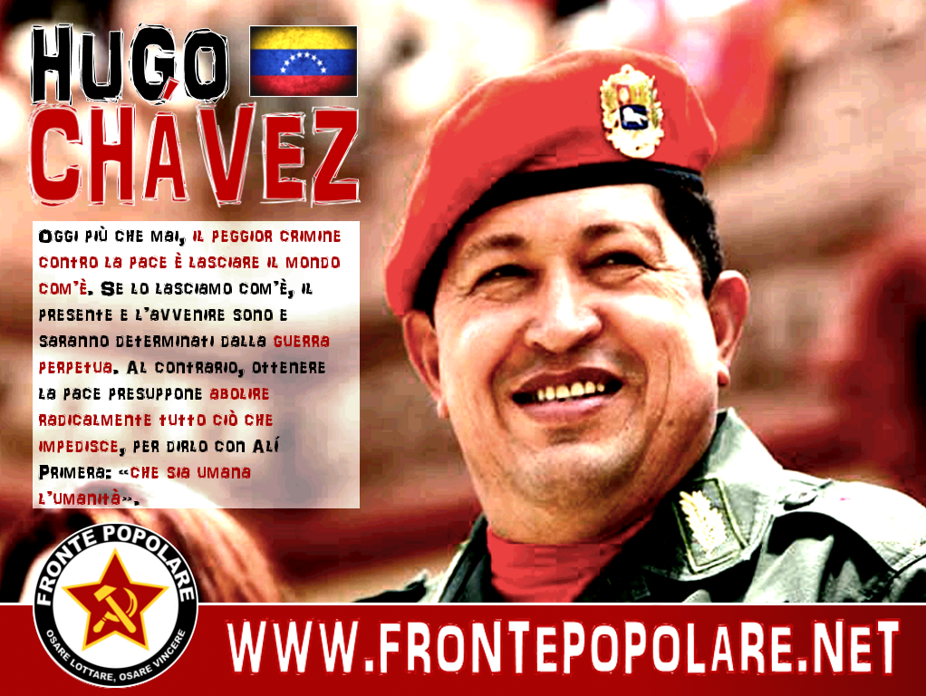 Internazionalismo e lotta per la pace: il “testamento” di Chávez