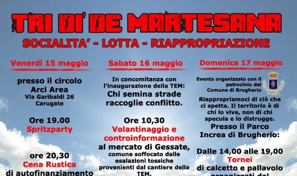 Tri dì de Martesana: socialità, lotta, riappropriazione