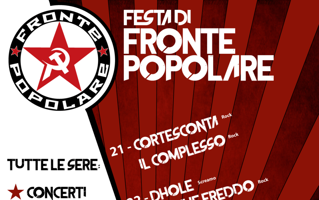 Festa di Fronte Popolare: le organizzazioni amiche, italiane e internazionali, presenti