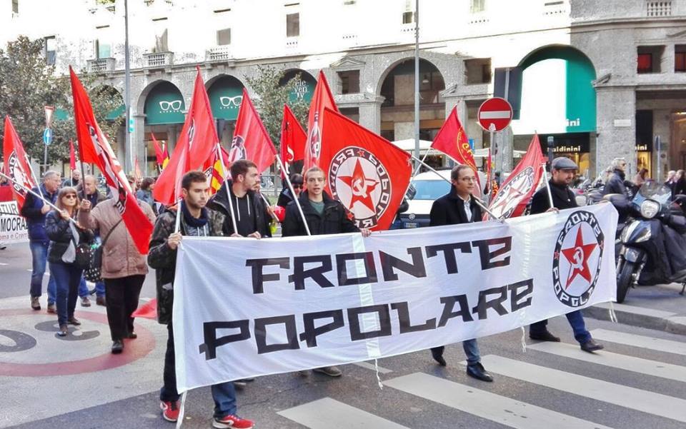 Venerdì 21/10: FP in piazza a Milano e Torino a sostegno dello sciopero generale (Video+Foto)