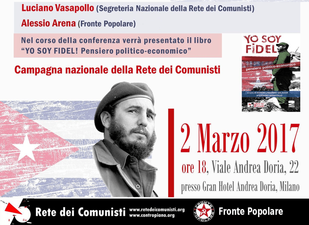 Milano, 2 marzo 2017: Fronte Popolare riceve Ramón Labañino, uno dei Cinque eroi cubani