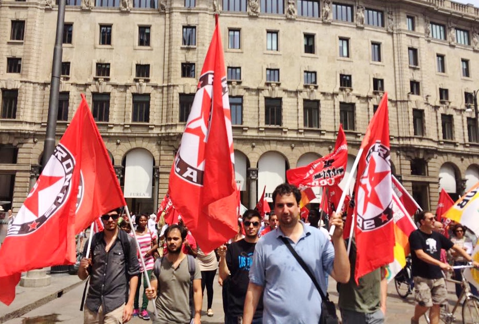 Fronte Popolare in piazza a Milano in occasione dello sciopero dei trasporti e della logistica (Video)