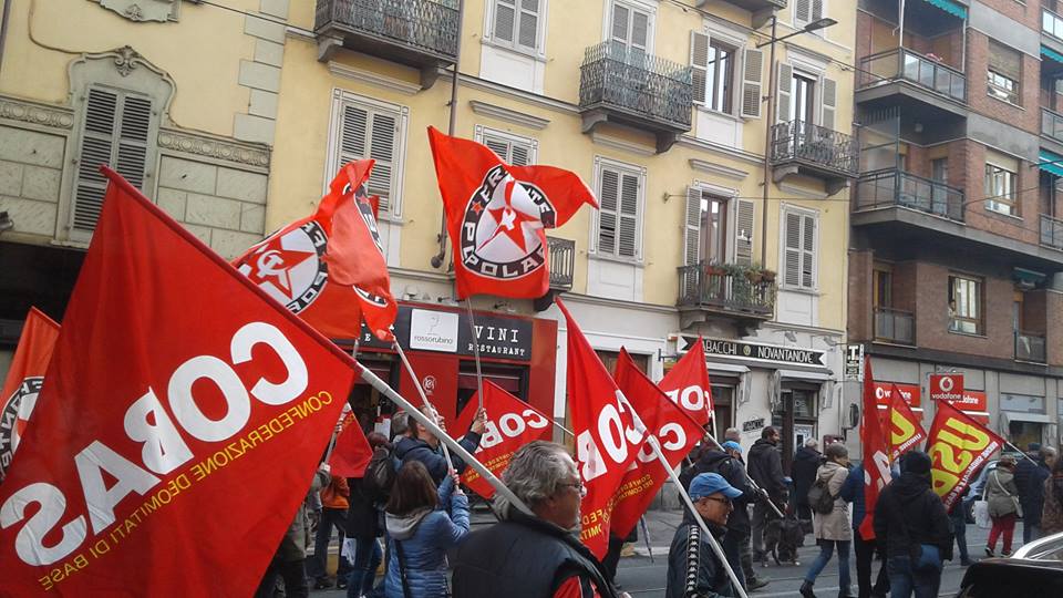 Milano e Torino: FP ai cortei del 10 novembre in occasione dello sciopero generale&nbsp;(Video)