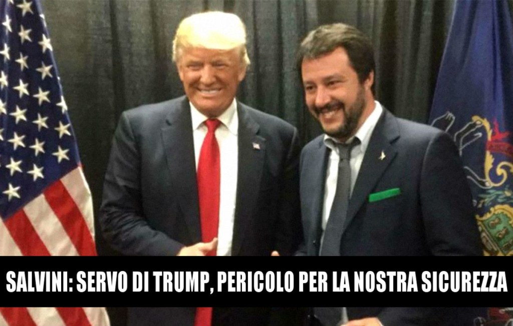 Salvini, servo sciocco e pericoloso di Trump, plaude con parole deliranti all’assassinio di&nbsp;Soleimani