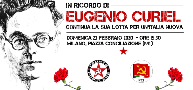 Milano, 23 febbraio: in Piazza Conciliazione per ricordare Eugenio Curiel a 75 anni dal suo assassinio