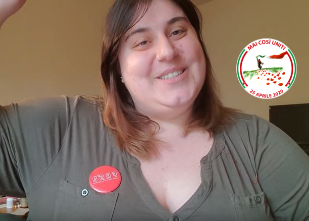 25 APRILE – Il messaggio di Michela Martinazzi a nome della Freedom Road Socialist Organization degli USA (Video)