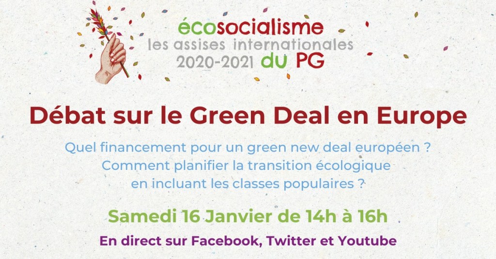 Il Green Deal in Europa: FP al dibattito promosso dal Parti de Gauche (Francia)