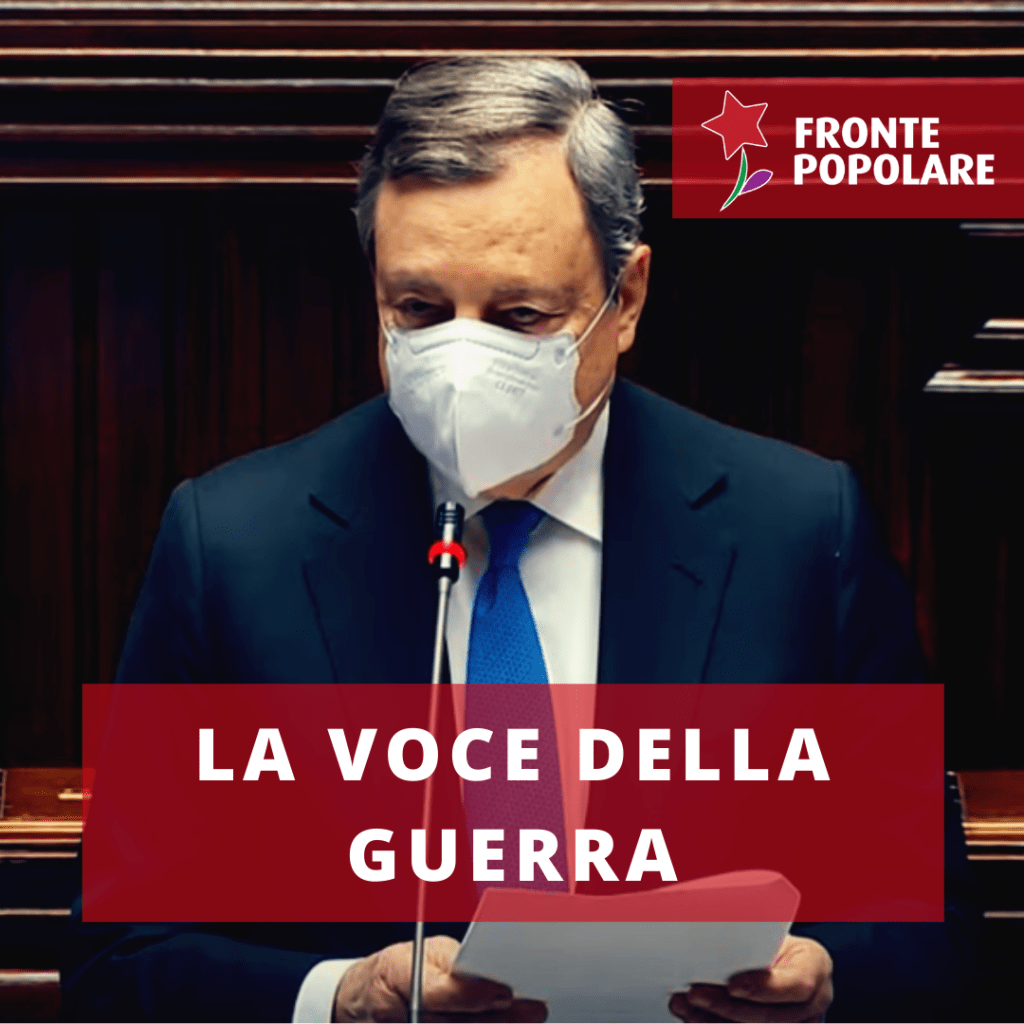 Zelensky al Parlamento italiano: Draghi colloca l’Italia in prima linea tra i guerrafondai