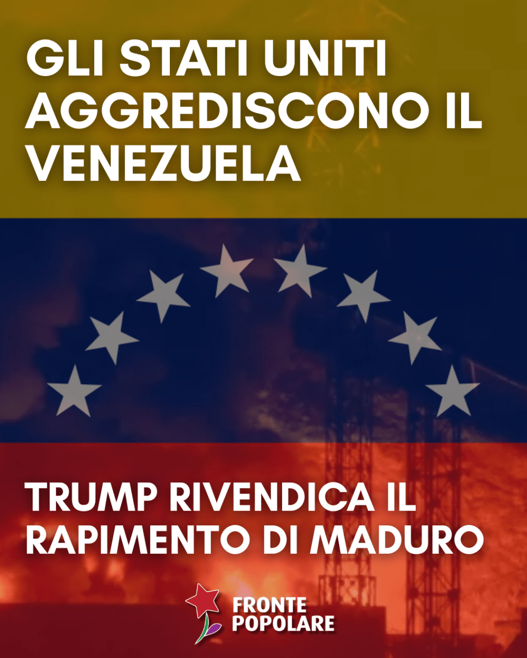 Trump aggredisce il Venezuela: rapito Maduro